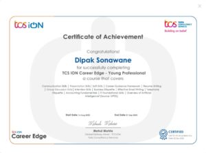 tcsion Career Edge free certificate