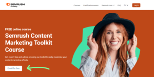 Semrush Content Marketing Toolkit Course