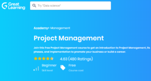 Great Learning Project manager